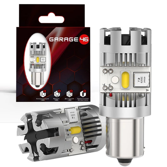 LED за дневни светлини - BA15S P21W 6SMD